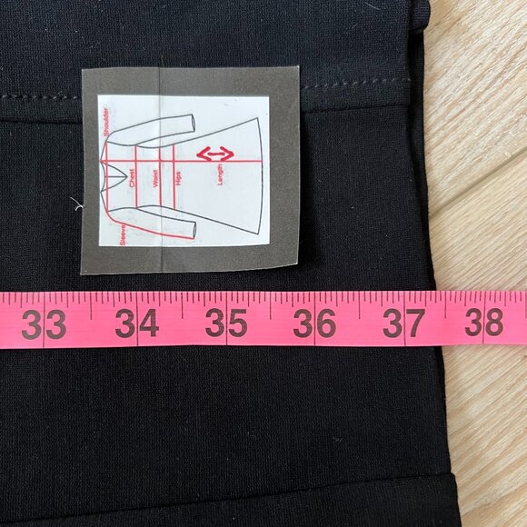 Talbot's Black Ponte Knit Sheath Dress - Size 8P - Classic LBD! - Picture 9 of 12